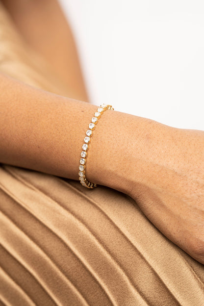 Melaena Gold Tennis Bracelet